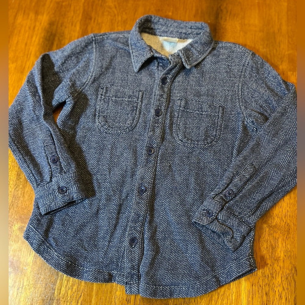 Hanna Andersson Herringbone Boys Layer | Soft Textured Cotton | Boys Size 5(110) - Picture 6 of 11